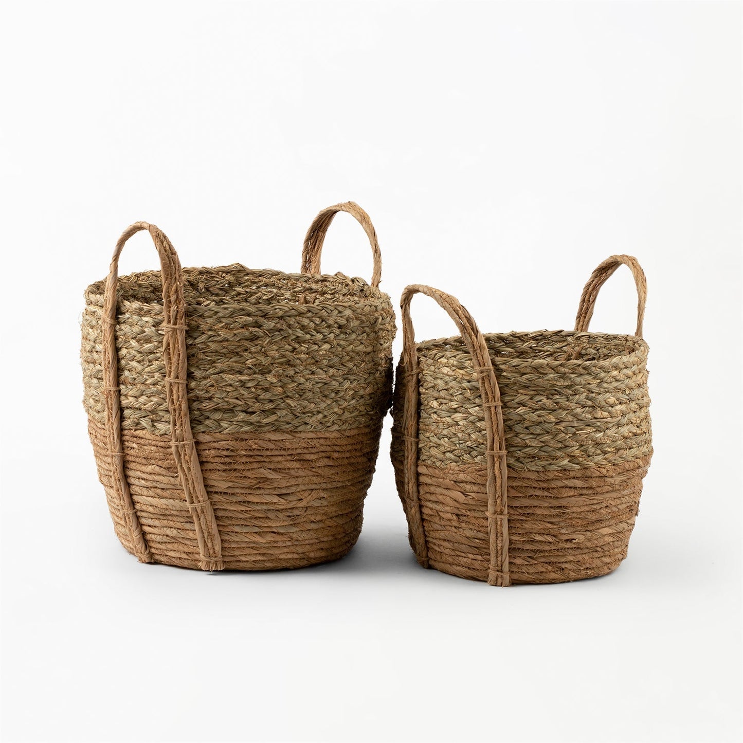 Braided Grass Top Basket