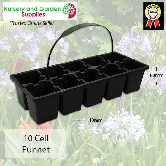 10 cell Seedling Punnet with optional handle
