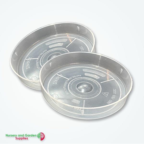 Saucer to suit 125 & 150mm Pots Clear