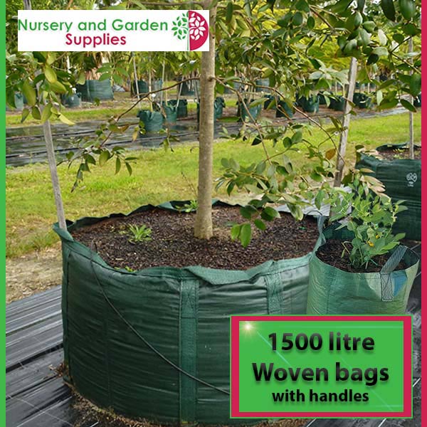 1500 litre Woven Planter Bag with handles