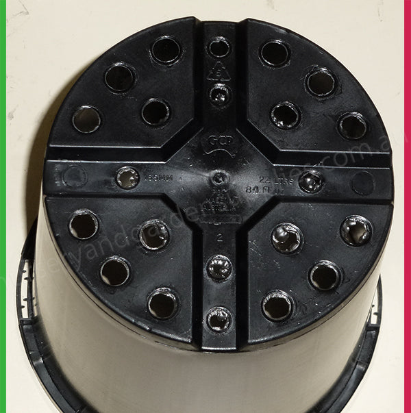 165mm Black Pot with Saucer – Nursery Combo Pack