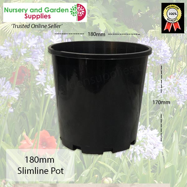 180mm Plastic Plant Pot