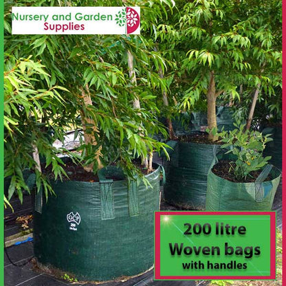 200 litre Woven Planter Bag with handles