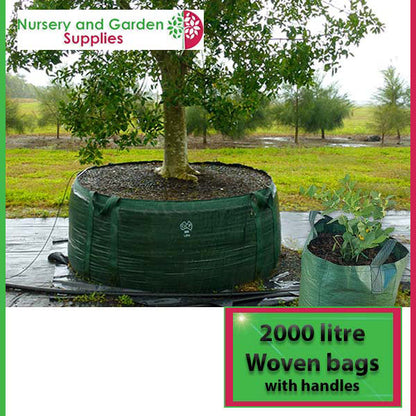 2000 litre Woven Planter Bag with handles