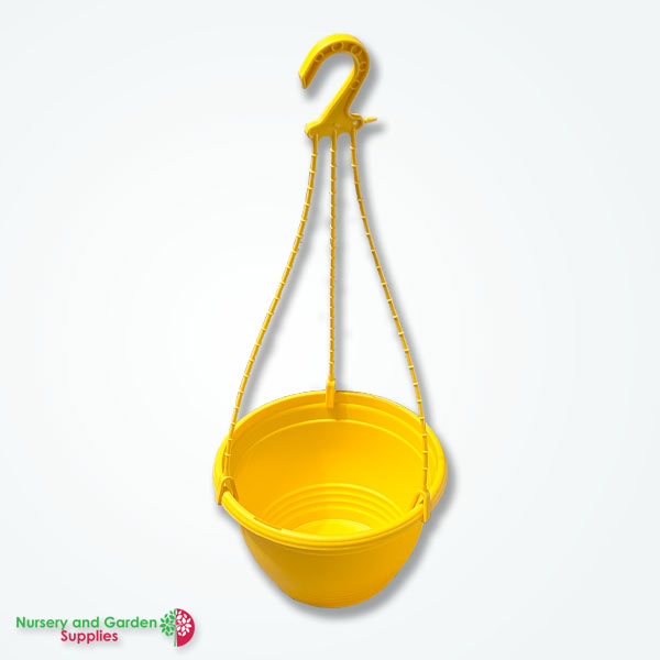 200mm Hanging Basket YELLOW saucerless (Pot & Hanger) ***Limited Time (Copy)