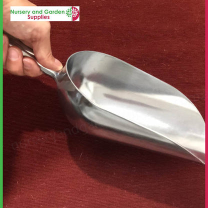 230mm Potting Scoop 38oz ALUMINIUM 1080ml for Fertiliser Soil Grain