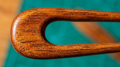 Handcrafted Native Kwila Wood Hair Fork / U-Shaped French Hair Pin