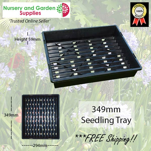 349mm Seedling Tray - with bottom ridges