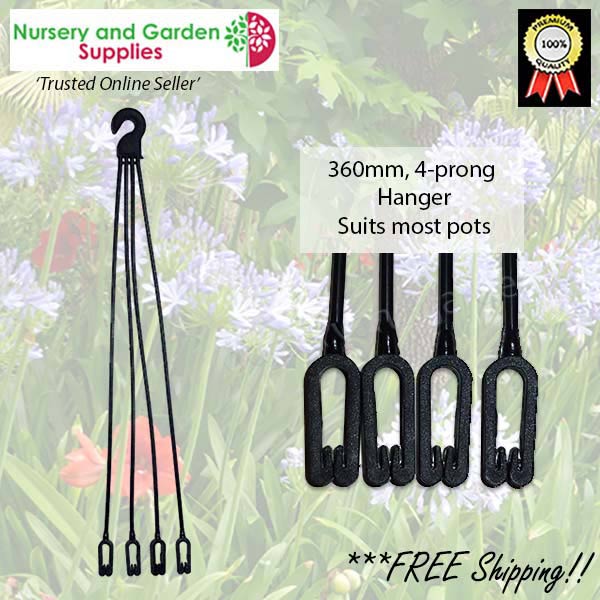 Universal Hanger 4 prong 360mm Black
