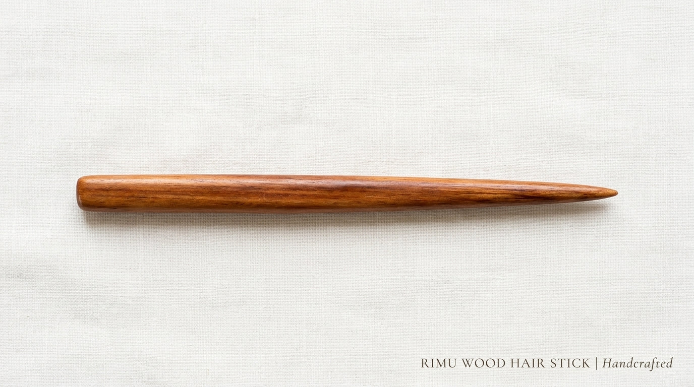 Handcrafted Native Rimu Hair Stick/Hairpin/Hair Wand