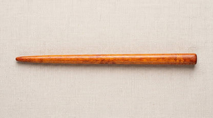 Handcrafted Premium Mahogany Hair Stick (Amber-Orange Variation)/Hairpin/Hair Wand
