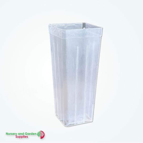 50mm Square Deep Tube CLEAR