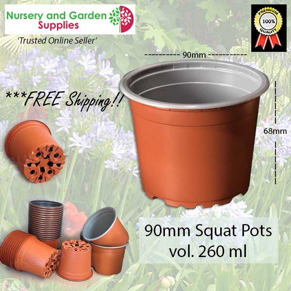 90mm SQUAT Teku Plant Pot