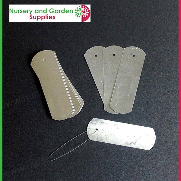 Aluminium Plant Tag Label with Tie at Nursery and Garden Supplies NZ - for more info go to nurseryandgardensupplies.co.nz