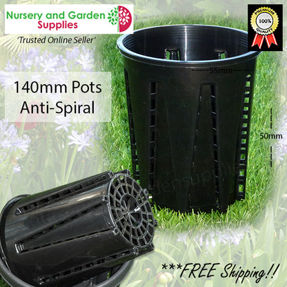 143mm Plastic Anti-Spiral Pot