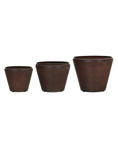 Funnel planter - Antique brown
