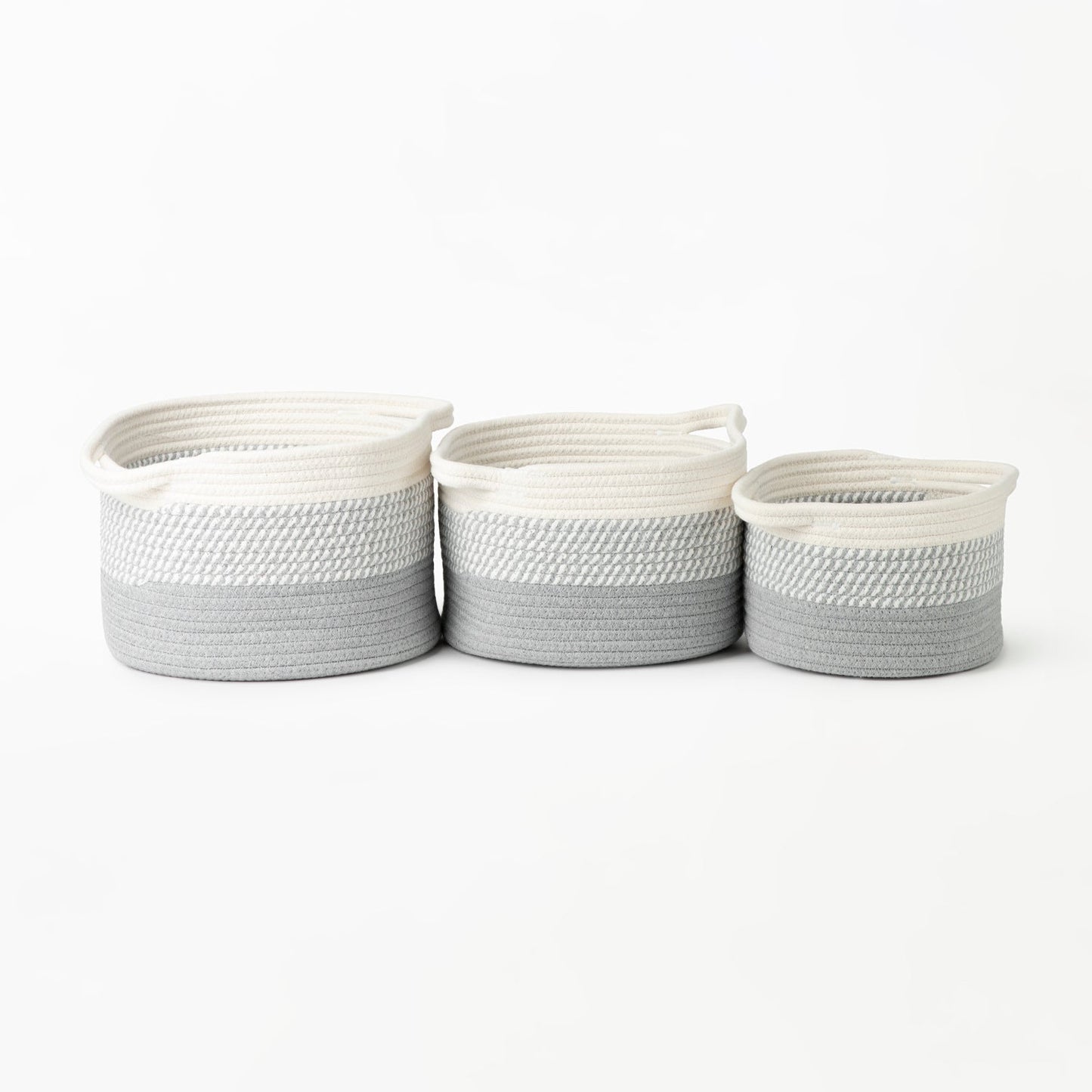 Grey Ombré Cotton Basket