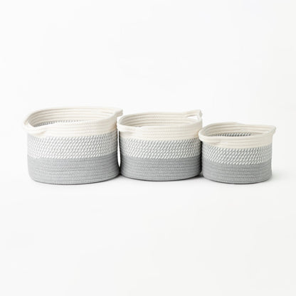 Grey Ombré Cotton Basket