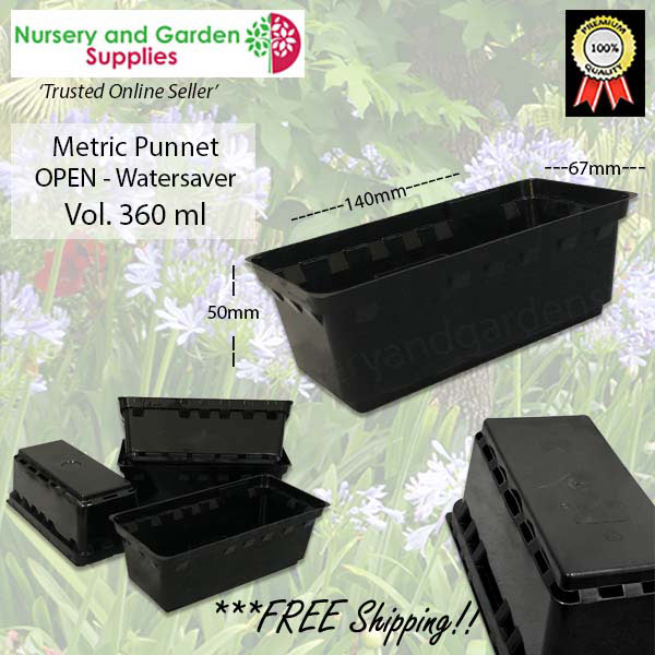 Open Metric Punnet Black