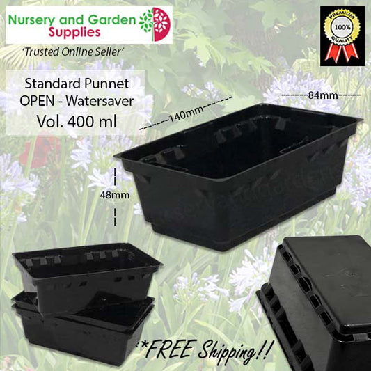 Open Standard Punnet Black