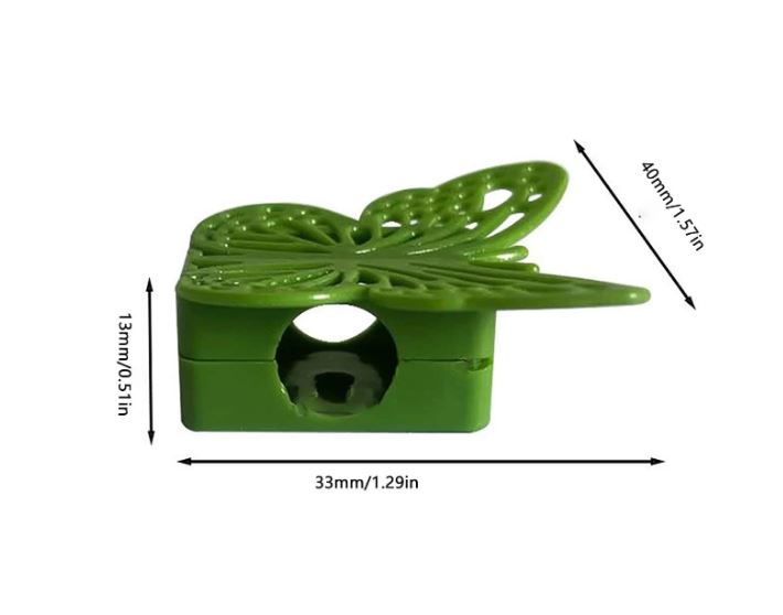 Plant Fixed clips, Butterfly (2-pc)