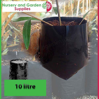 10 litre Standard Poly Planter Bags PB18 at Nursery and Garden Supplies NZ - for more info go to nurseryandgardensupplies.co.nz