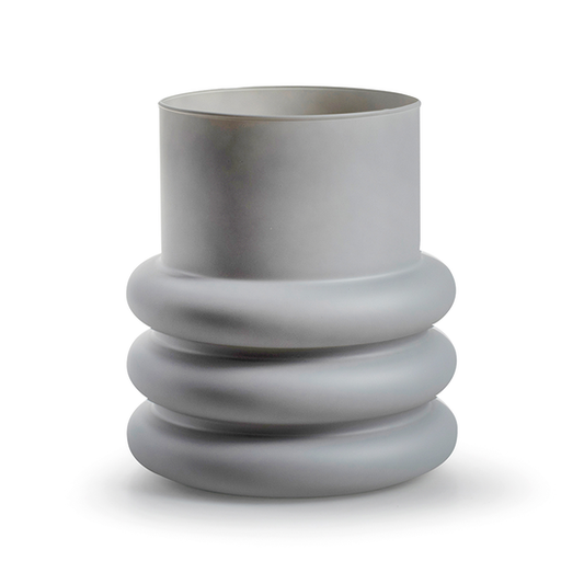 Ribster Vase (Matte Grey)