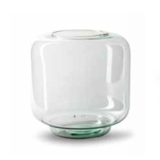 Round Glass Vase 'Clear'