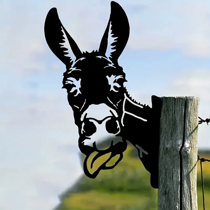 Metal Art - Funny Donkey