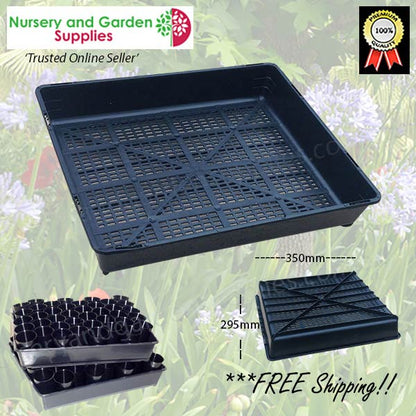 Seedling Tray Restricted Drainage Black