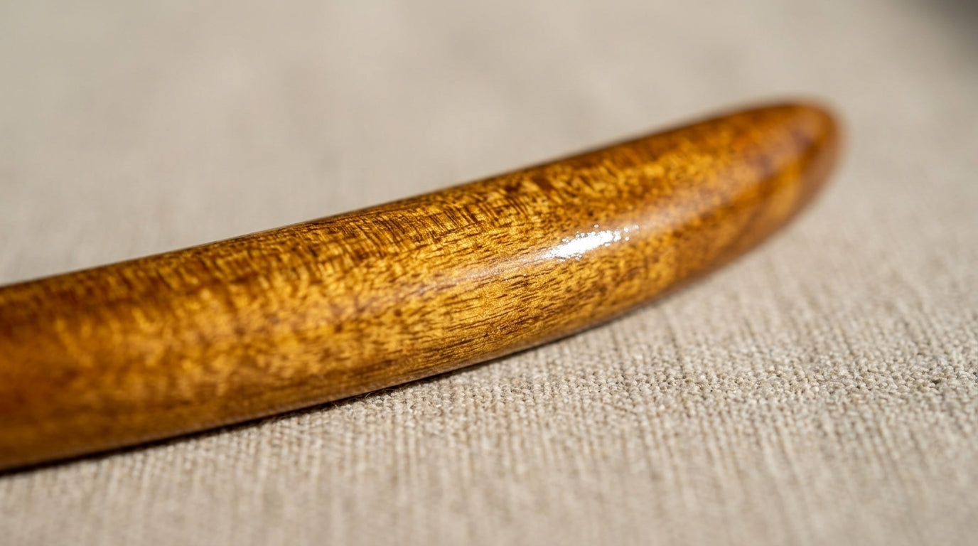 Handcrafted Curved Ancient Swamp Kauri Hair Stick/Hairpin "The Moon"