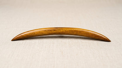 Handcrafted Curved Ancient Swamp Kauri Hair Stick/Hairpin "The Moon"