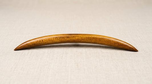 Handcrafted Curved Ancient Swamp Kauri Hair Stick/Hairpin "The Moon"