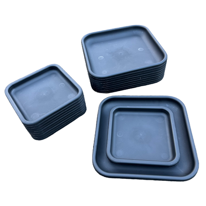 Plant Trays Square - Black (10 Pack)