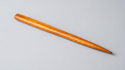Handcrafted Premium Mahogany Hair Stick (Golden-Orange Variation)/Hairpin/Hair Wand