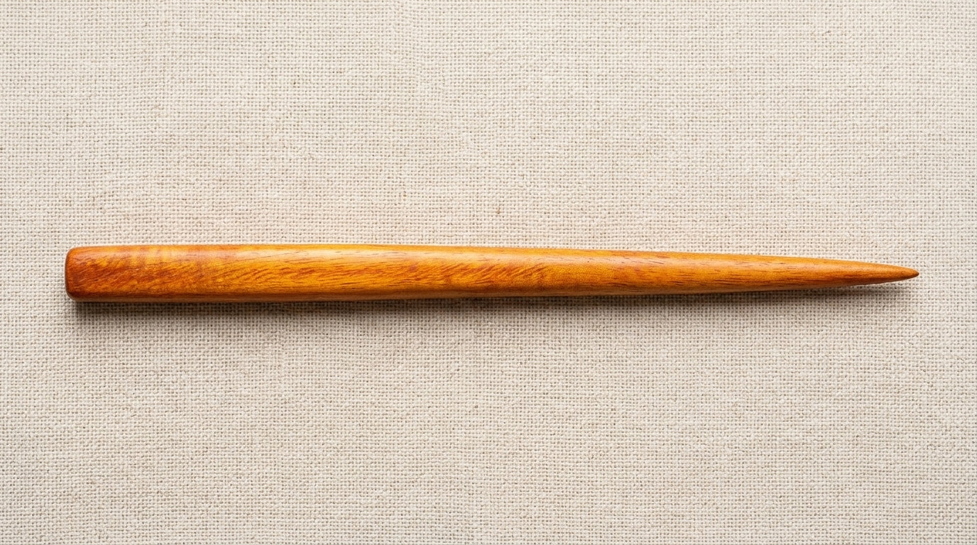 Handcrafted Premium Mahogany Hair Stick (Golden-Orange Variation)/Hairpin/Hair Wand