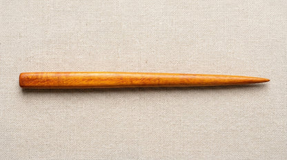 Handcrafted Premium Mahogany Hair Stick (Golden-Orange Variation)/Hairpin/Hair Wand