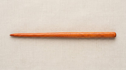 Handcrafted Premium Mahogany Wood Hairpin (Reddish-Orange Variation)