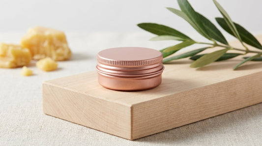 Handmade Beeswax & Olive Oil Wood Polish in 15ml Rose Gold Aluminum Tin 