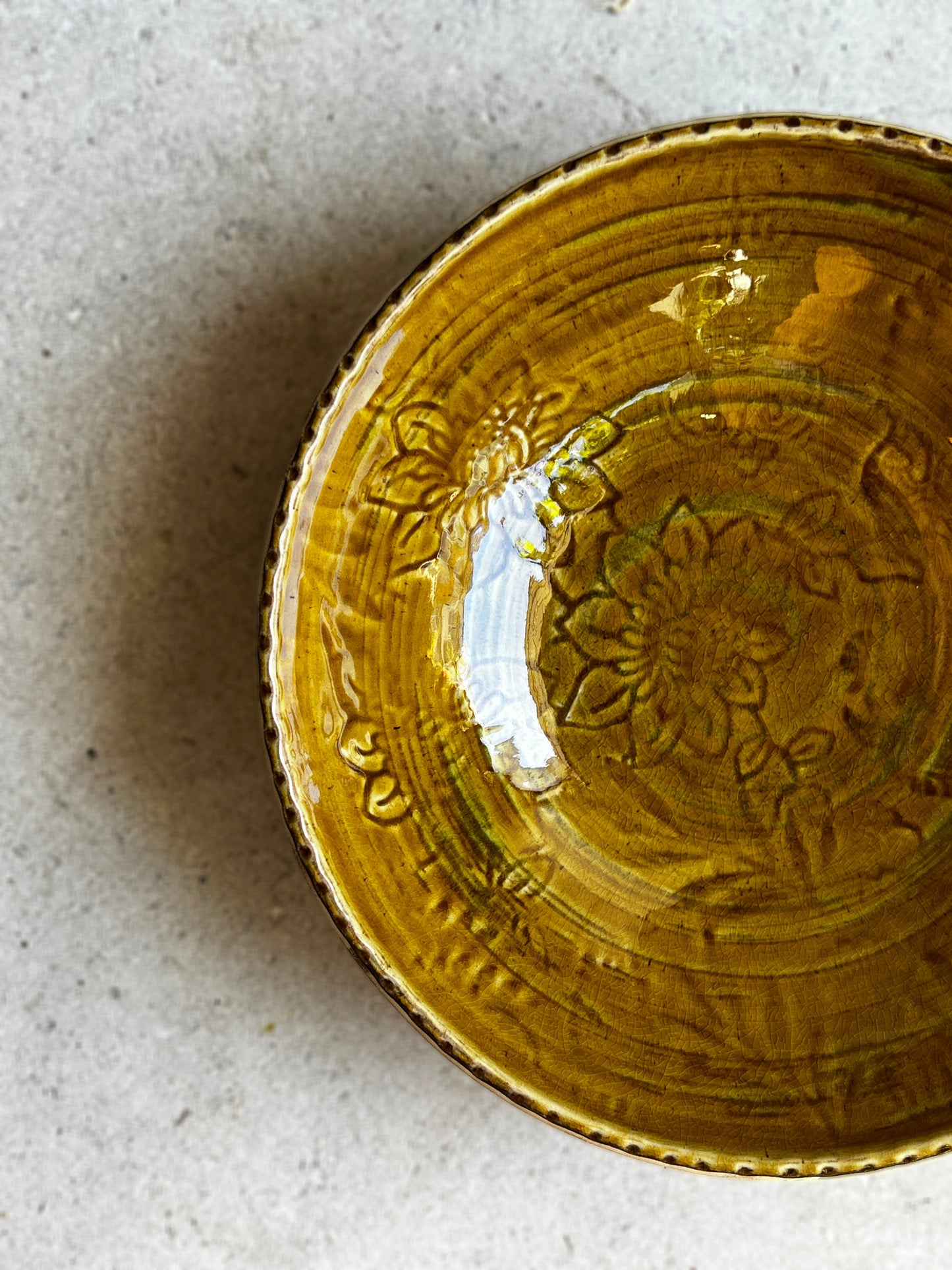 Glazed bowl
