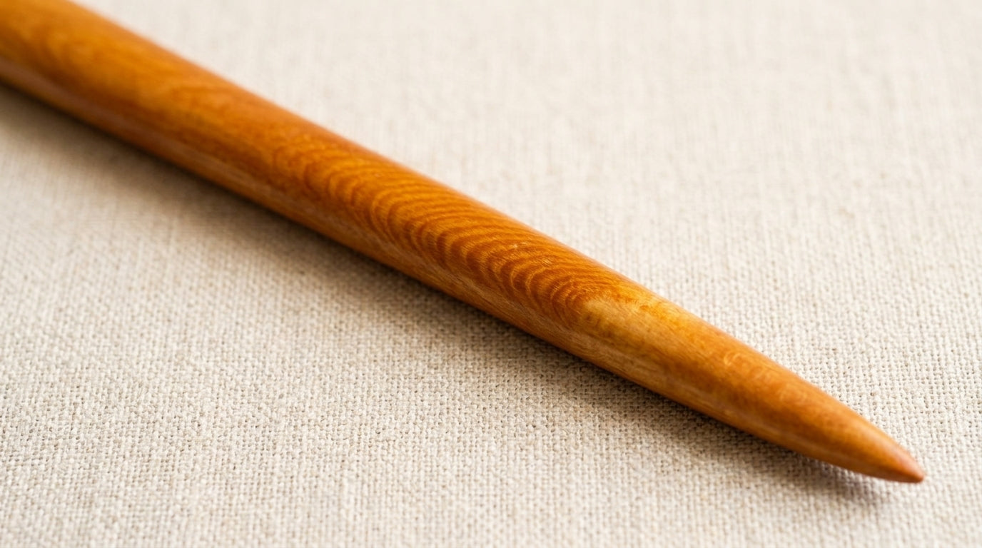 Handcrafted Native Matai Hair Stick/Hairpin/Hair Wand "The Honey"